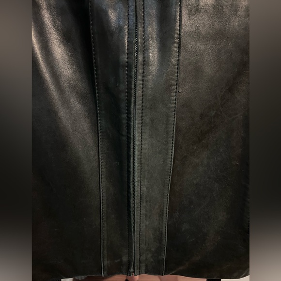 Cole Haan Black Leather Lamb Skin Jacket - Super Soft! Size M - Picture 4 of 10